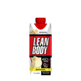 Labrada Lean Body banana protein shake with 40g protein and 0g sugar, convenient for on-the-go nutrition.